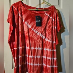 Chaps tye dyed tops NWT